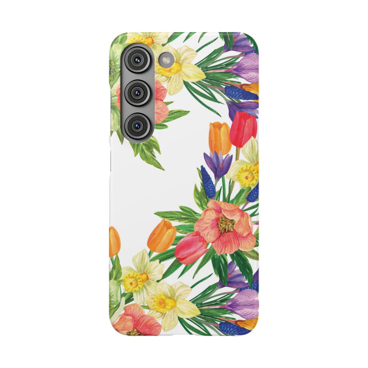 Sleek Snap Spring Summer Flowers Cute Phone Case for iPhone 16 15 14 13 12 11 X Xs Max Xr Pro Plus Samsung Galaxy S24 S23 S22 S21 S20 Ultra