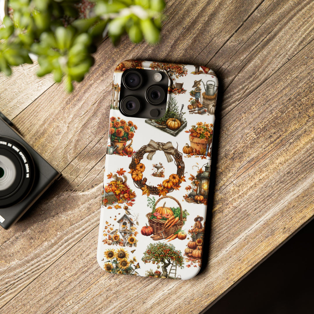 Slim Fall Leaves Collage Cute Phone Cases for Iphone | iPhone 15 Case | iPhone 15 Pro Max Case, Iphone 14, Iphone 14 Pro Max, Iphone 13, 12 - Studio40ParkLane