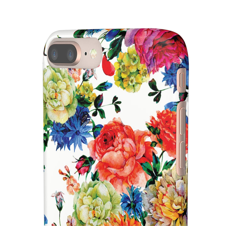 Sleek Snap Colorful Flowers Cute Phone Case for iPhone 16 15 14 13 12 11 X Xs Max Xr Pro Plus Samsung Galaxy S24 S23 S22 S21 S20 Note Ultra