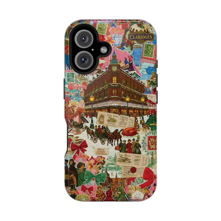 Aesthetic Tough Magsafe London Coquette Collage Phone Case - For iPhone 17 Pro Max iPhone 16 Pro iPhone 15 Iphone 14 Plus 13 Pro 12 11 10 - Studio40ParkLane