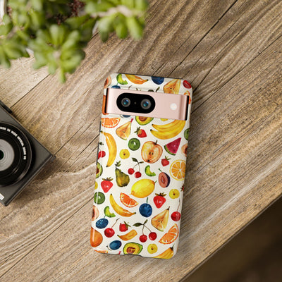 Impact Resistant, Mixed Fruits, Cute Phone Cases for Samsung S24, S23, S22, S21, IPhone 15 pro Iphone 14 pro Iphone 13 IPhone 12 Iphone 11