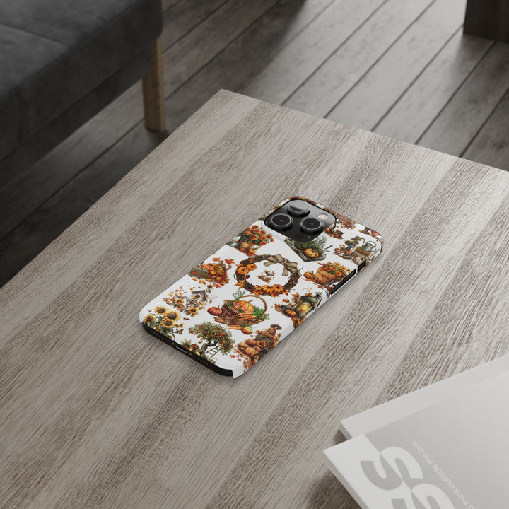 Slim Fall Leaves Collage Cute Phone Cases for Iphone | iPhone 15 Case | iPhone 15 Pro Max Case, Iphone 14, Iphone 14 Pro Max, Iphone 13, 12 - Studio40ParkLane