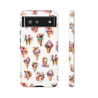 Impact Resistant, Summer Icecream, Cute Phone Cases for Samsung S24, S23, S22, S21, IPhone 15 pro, Iphone 14 pro, Iphone 13 IPhone 12, Iphone 11