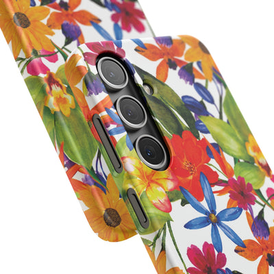 Snap Spring Flowers Cute Phone Cases for Samsung S24, S23, S22, S21, S20, Plus and Ultra, Iphone 16 Pro Max, Iphone 15, 14, 13, 12, 11, 10 - Studio40ParkLane