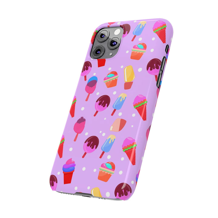 Slim Cute Phone Cases for Iphone - | iPhone 15 Case | iPhone 15 Pro Max Case, Iphone 14 Case, Iphone 14 Pro Max, Iphone 13, Summer Ice - cream Pink - Studio40ParkLane