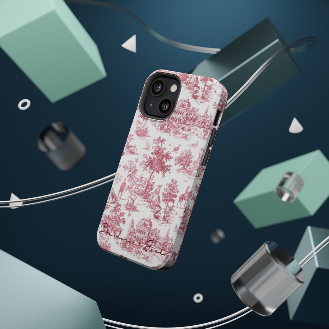 Magsafe French Toile Personalized Initial Custom Gift Cute Phone Cases for Iphone 16 Pro Max | iPhone 15, Pro Max Case, Iphone 14, 13, 12, 11, 10 - Studio40ParkLane
