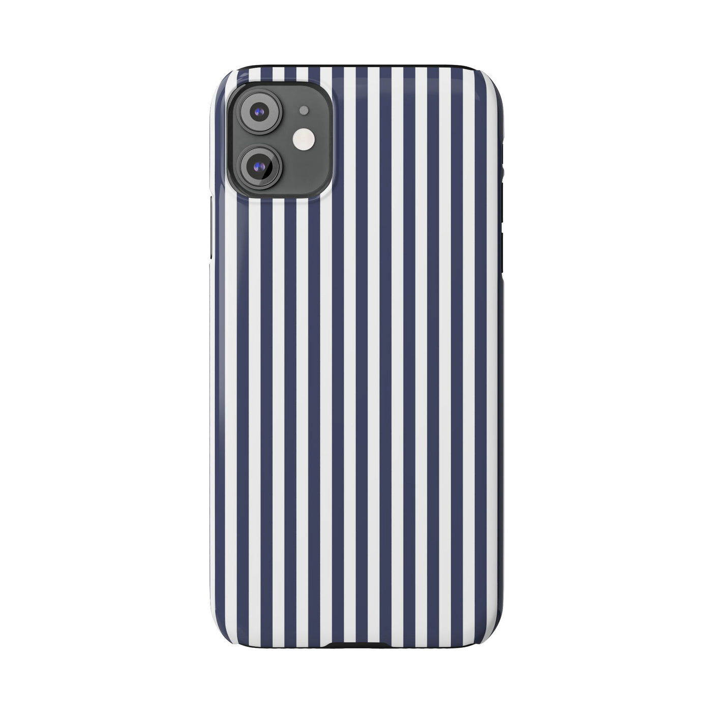 Slim Navy Blue Striped Cute Phone Case for Iphone 16 - | iPhone 15 Pro Max Case | iPhone 14 Case Iphone 13 12 11 10 9 8 7 XS X Gift for Her - Studio40ParkLane
