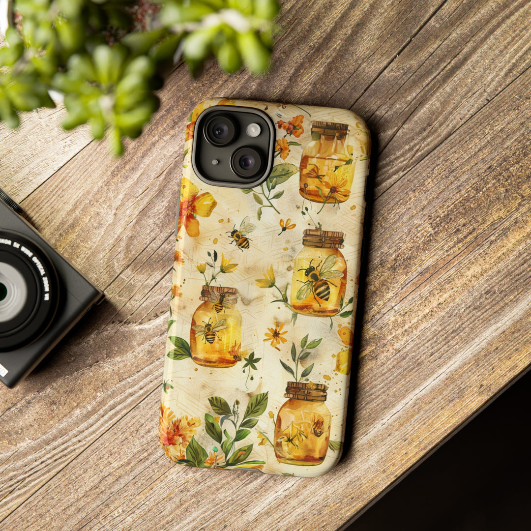 Impact Resistant, Honey Bees, Cute Phone Cases for Samsung S24, S23, S22, S21, IPhone 15 pro Iphone 14 pro Iphone 13 IPhone 12 Iphone 11 - Studio40ParkLane