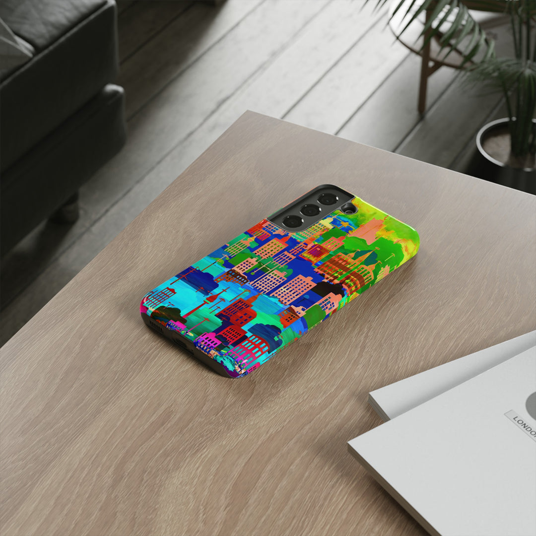 Cute Samsung Case | Cool Iphone Case | Summer City Skyline, Samsung S24, S23, S22, S21, IPhone 15 Case | Iphone 14 Case, Iphone 13 Case - Studio40ParkLane