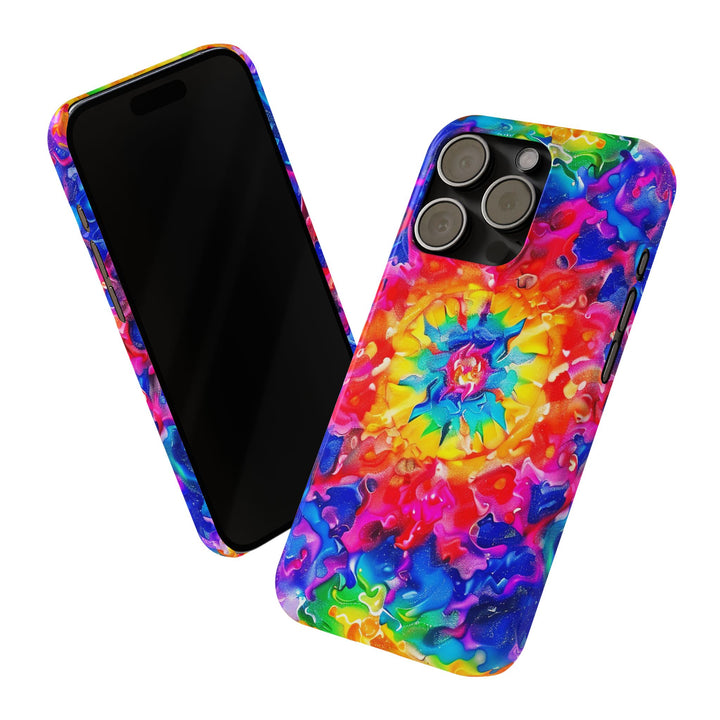 Slim Tie Dye Faux Glitter Gift for Her Cute Phone Cases for Iphone 16 Pro Max | iPhone 15 Case | iPhone 15 Pro Max Case, Iphone 14, Iphone 14 Pro Max, Iphone 13 12 11 8 7 - Studio40ParkLane