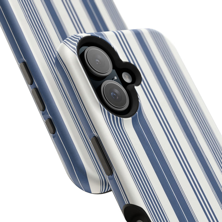 MagSafe Cute Phone Case, Coastal Striped Phone Case for iPhone 17 16 15 14 13 12 Pro Max, Samsung S26 S25 S24 Ultra case - Studio40ParkLane