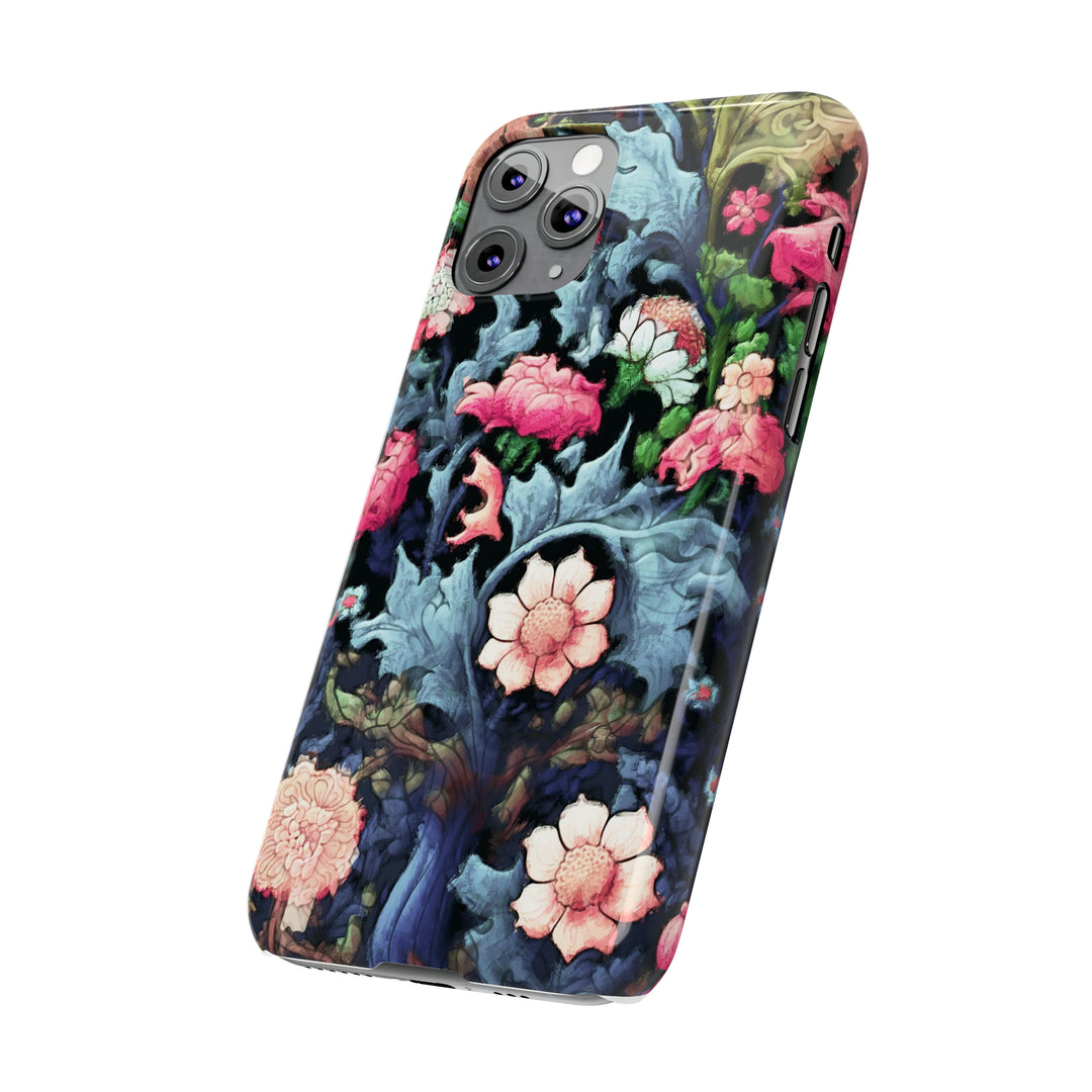 Slim Cute Phone Cases for Iphone - | iPhone 15 Case | iPhone 15 Pro Max Case, Iphone 14 Case, Iphone 14 Pro Max, Iphone 13, Flowers Scene - Studio40ParkLane