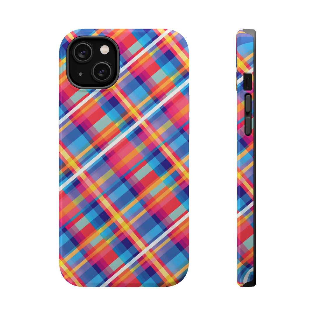 Checkered Plaid Magsafe Gift for Her Cute Phone Case for Iphone, | iPhone 16 | iPhone 15 Pro Max, Iphone 14 Pro Max, 13 12 11 10 9 8 7 - Studio40ParkLane