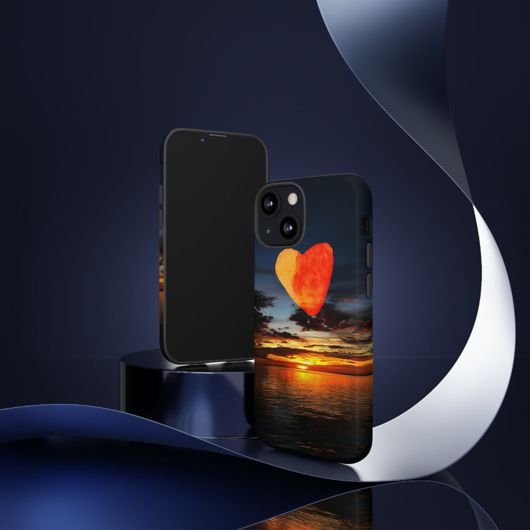 Cute IPhone Case | Rising Heart Love Sunset, iPhone 15 Case | iPhone 15 Pro Case, Iphone 14 Case, Iphone 14 Pro Max Case - Studio40ParkLane