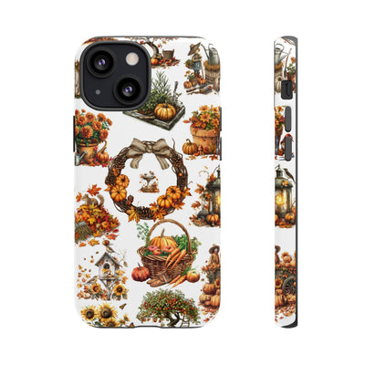 Impact Resistant, Fall Leaves Collage, Cute Phone Cases for Samsung S24, S23, S22, S21, IPhone 15 pro Iphone 14 pro Iphone 13 IPhone 12 Iphone 11