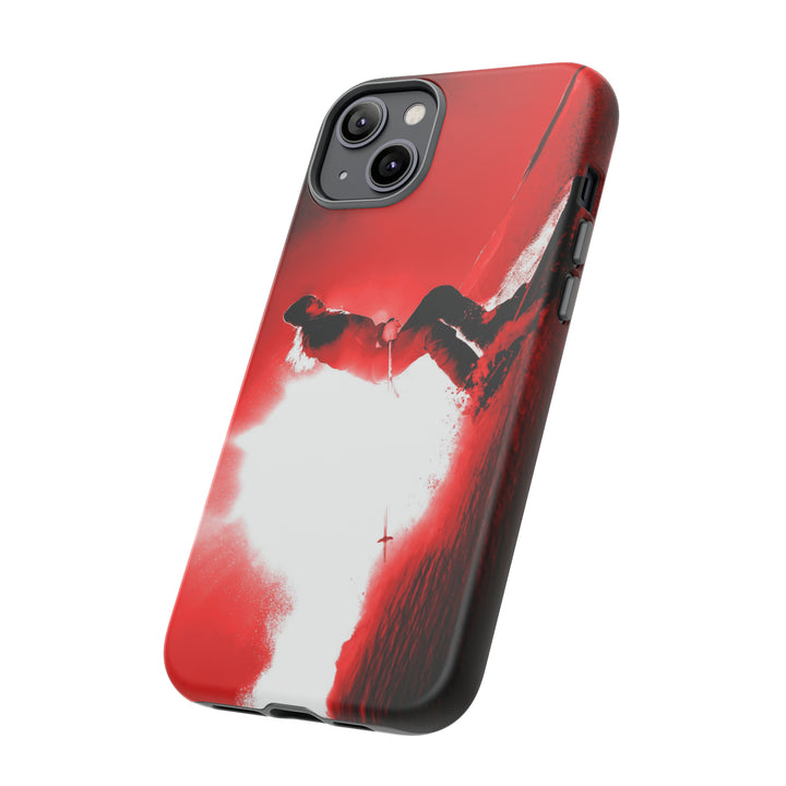 Cute IPhone Case | iPhone 15 Case | iPhone 15 Pro Max Case, Iphone 14 Case, Iphone 14 Pro Max Case IPhone Case for Art Lovers - Red Skier - Studio40ParkLane