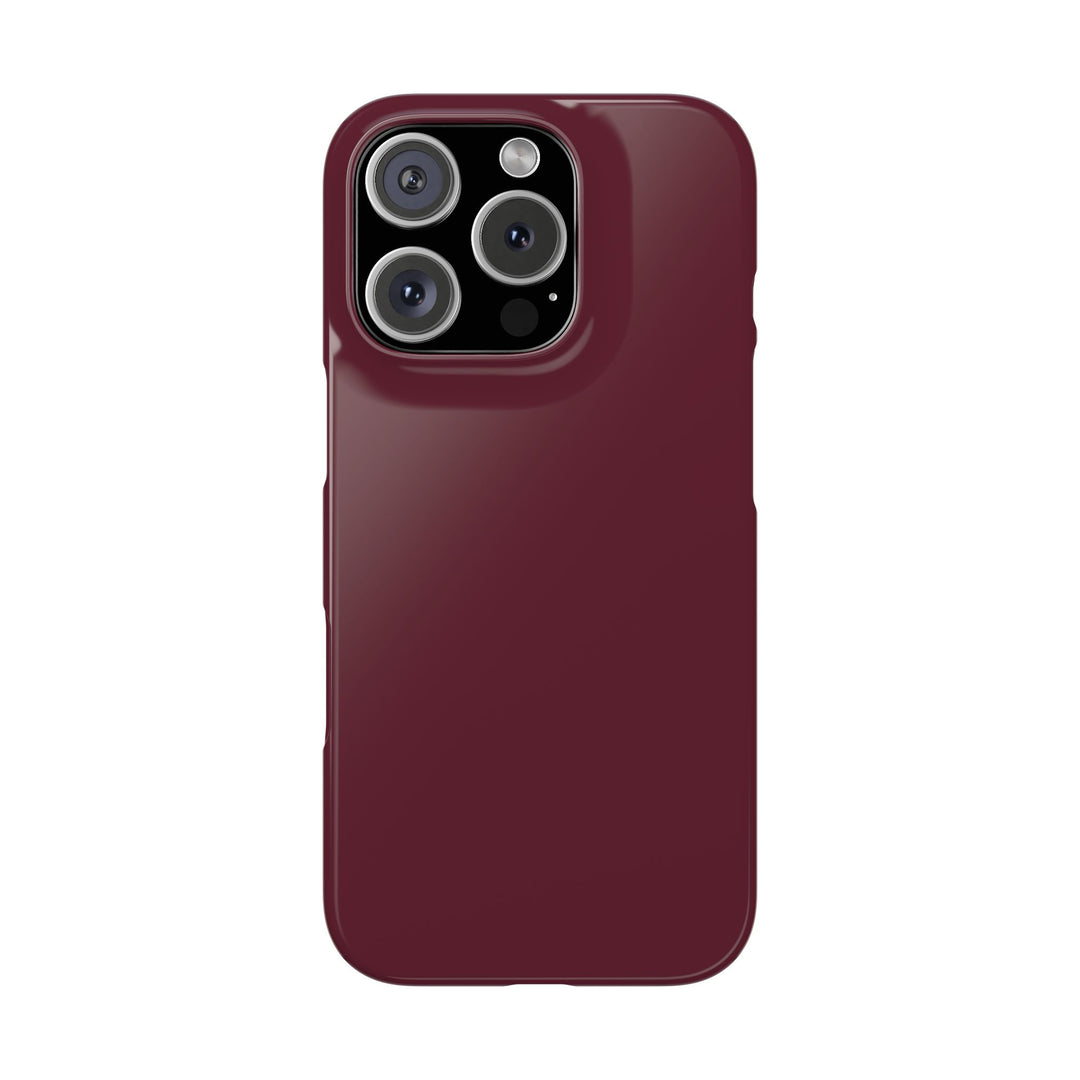 Slim Burgundy Maroon Gift for Her Aesthetic Cute Phone Case for Iphone 16 - | iPhone 15 Pro Max Case | iPhone 14 Case 13 12 11 10 9 8 7 - Studio40ParkLane