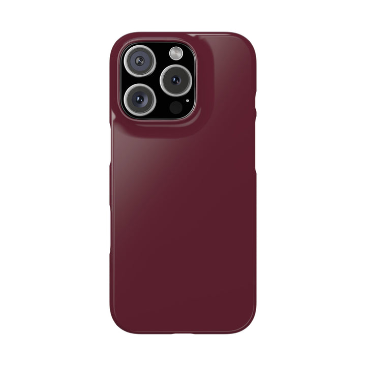 Slim Burgundy Maroon Gift for Her Aesthetic Cute Phone Case for Iphone 16 - | iPhone 15 Pro Max Case | iPhone 14 Case 13 12 11 10 9 8 7 - Studio40ParkLane