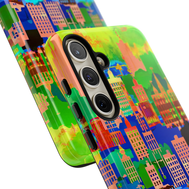 Cute Samsung Case | Cool Iphone Case | Summer City Skyline, Samsung S24, S23, S22, S21, IPhone 15 Case | Iphone 14 Case, Iphone 13 Case - Studio40ParkLane