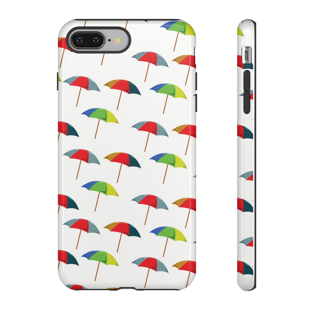 Cute IPhone Case | Colorful Beach Parasols, iPhone 15 Case | iPhone 15 Pro Case, Iphone 14 Case, Iphone 14 Pro Max Case, Protective Iphone Case - Studio40ParkLane