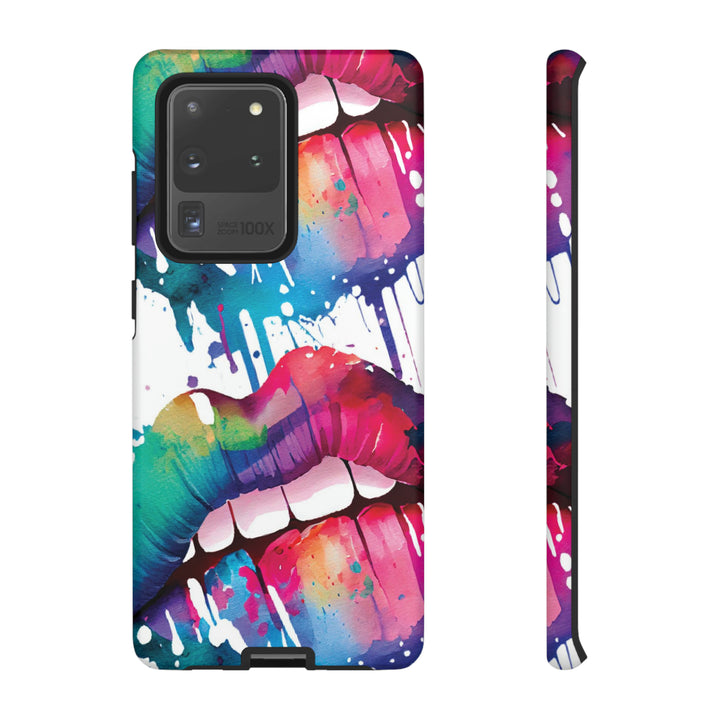 Cute Samsung Phone Case | Aesthetic Samsung Phone Case | Smile Lips Colorful | Galaxy S23, S22, S21, S20 | Luxury Double Layer | Cool - Studio40ParkLane