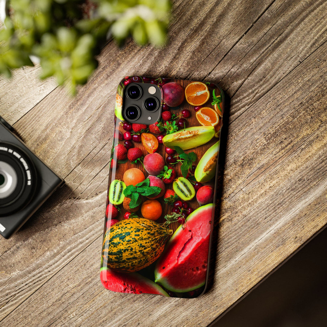 Slim Fall Fruit Collage Phone Cases for Iphone 16 | iPhone 15 Case | iPhone 15 Pro Max Case, Iphone 14, Iphone 14 Pro Max, Iphone 13, Slim Mom Dad Gift - Studio40ParkLane