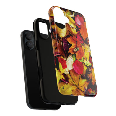 Aesthetic Tough Fall Leaves Foliage Premium Phone Case - For iPhone 17 Pro Max iPhone 16 Pro iPhone 15 Iphone 14 Plus 13 Pro 12 11 10 XR - Studio40ParkLane