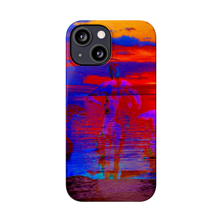 Slim Cute Phone Cases for Iphone | iPhone 15 Case | iPhone 15 Pro Max, Iphone 14 Case, Iphone 14 Pro Max, Iphone 13, Red Blue Sunset - Studio40ParkLane