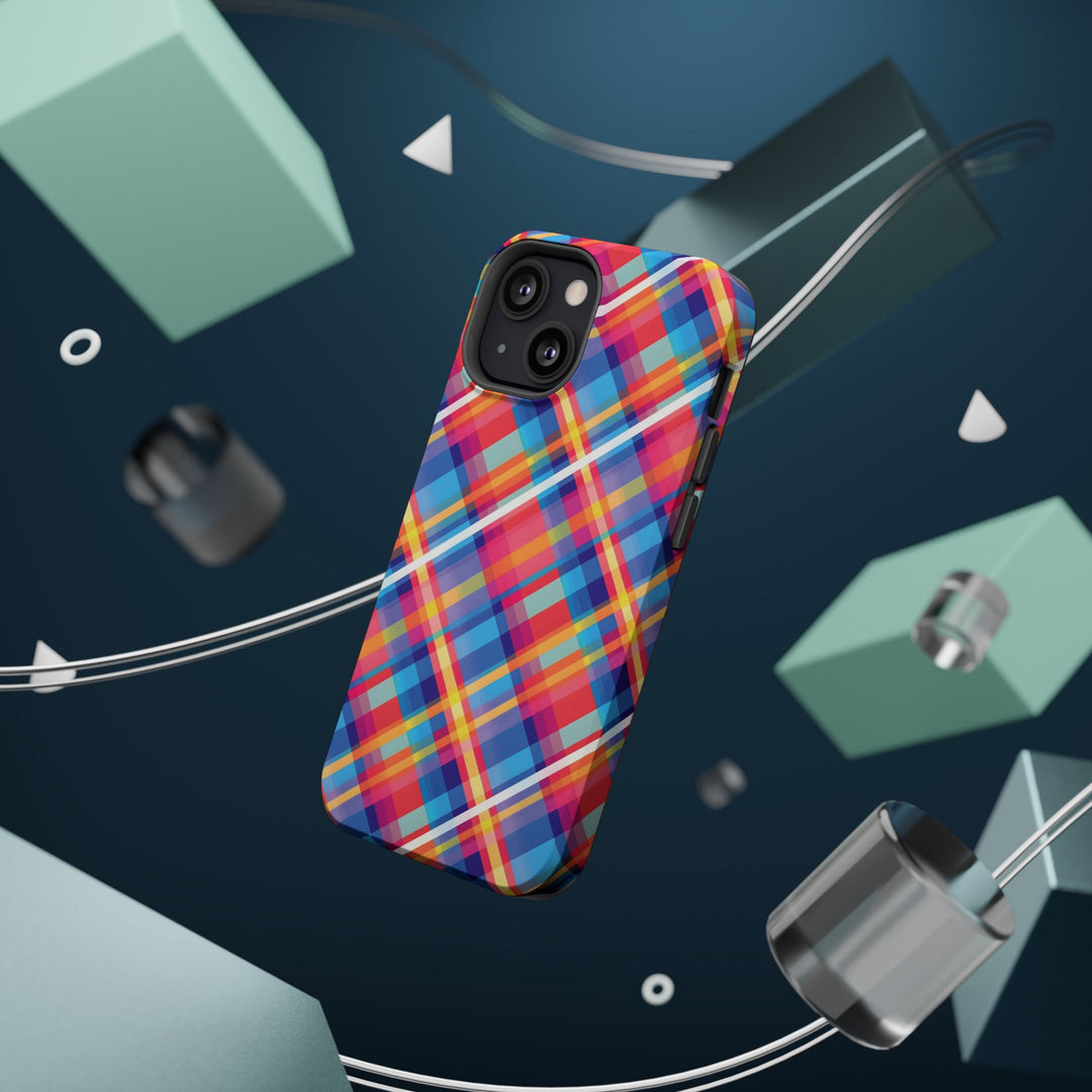 Checkered Plaid Magsafe Gift for Her Cute Phone Case for Iphone, | iPhone 16 | iPhone 15 Pro Max, Iphone 14 Pro Max, 13 12 11 10 9 8 7 - Studio40ParkLane