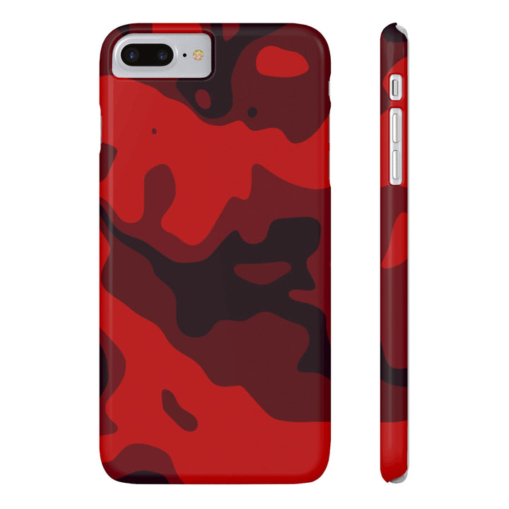 Slim Cute Phone Cases for Iphone - | iPhone 15 Case | iPhone 15 Pro Max Case, Iphone 14 Case, Iphone 14 Pro Max, Iphone 13, Red Camo Camouflage - Studio40ParkLane