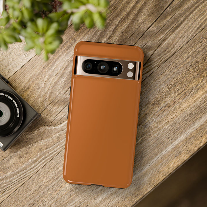 Premium Tough Rusty Brown Orange Gift for Her Cute Phone Cases for Samsung S25 S24, S23, S22, S21, Iphone, 16, 15, 14, 13 Pro Max Ultra - Studio40ParkLane