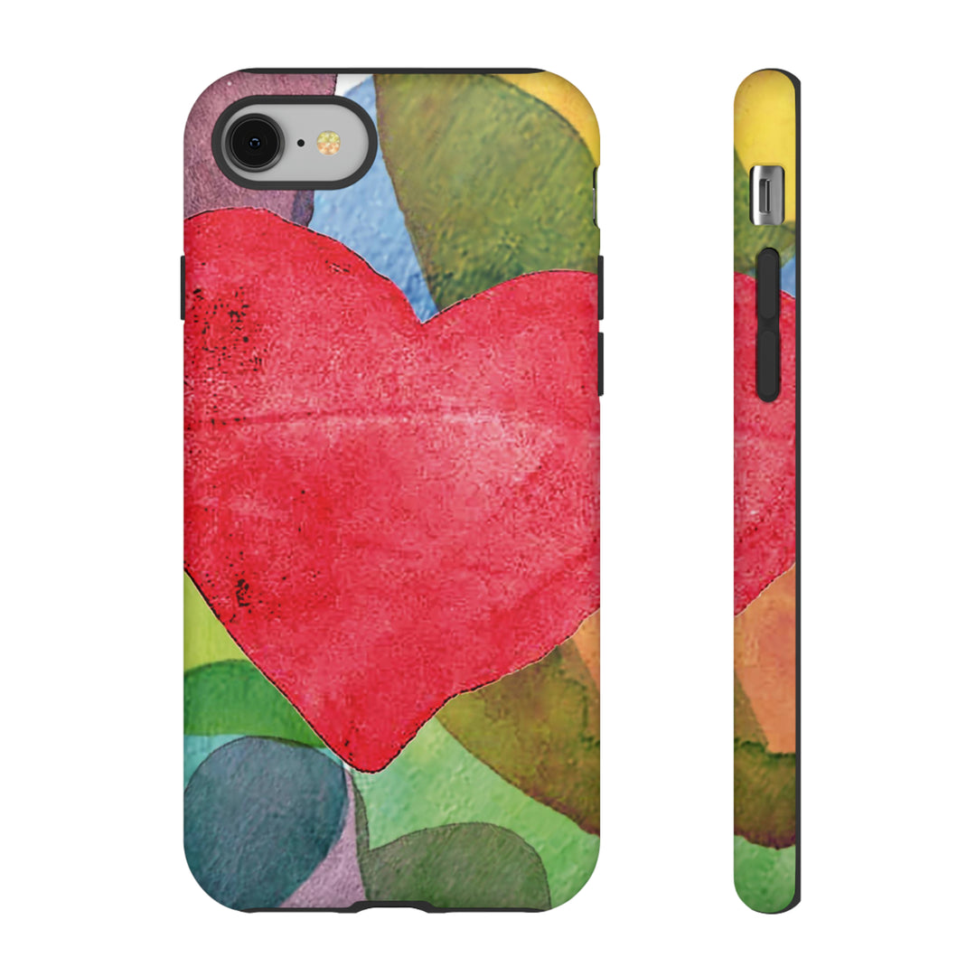 Cute IPhone Case | iPhone 15 Case | iPhone 15 Pro Max Case, Iphone 14 Case, Iphone 14 Pro Max Case IPhone Case for Art Lovers, Red Heart - Studio40ParkLane