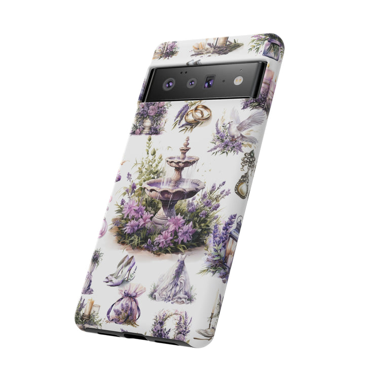 Impact Resistant, Lavender Wedding, Cute Phone Cases for Samsung S24, S23, S22, S21, IPhone 15 pro Iphone 14 pro Iphone 13 IPhone 12 Iphone 11 - Studio40ParkLane