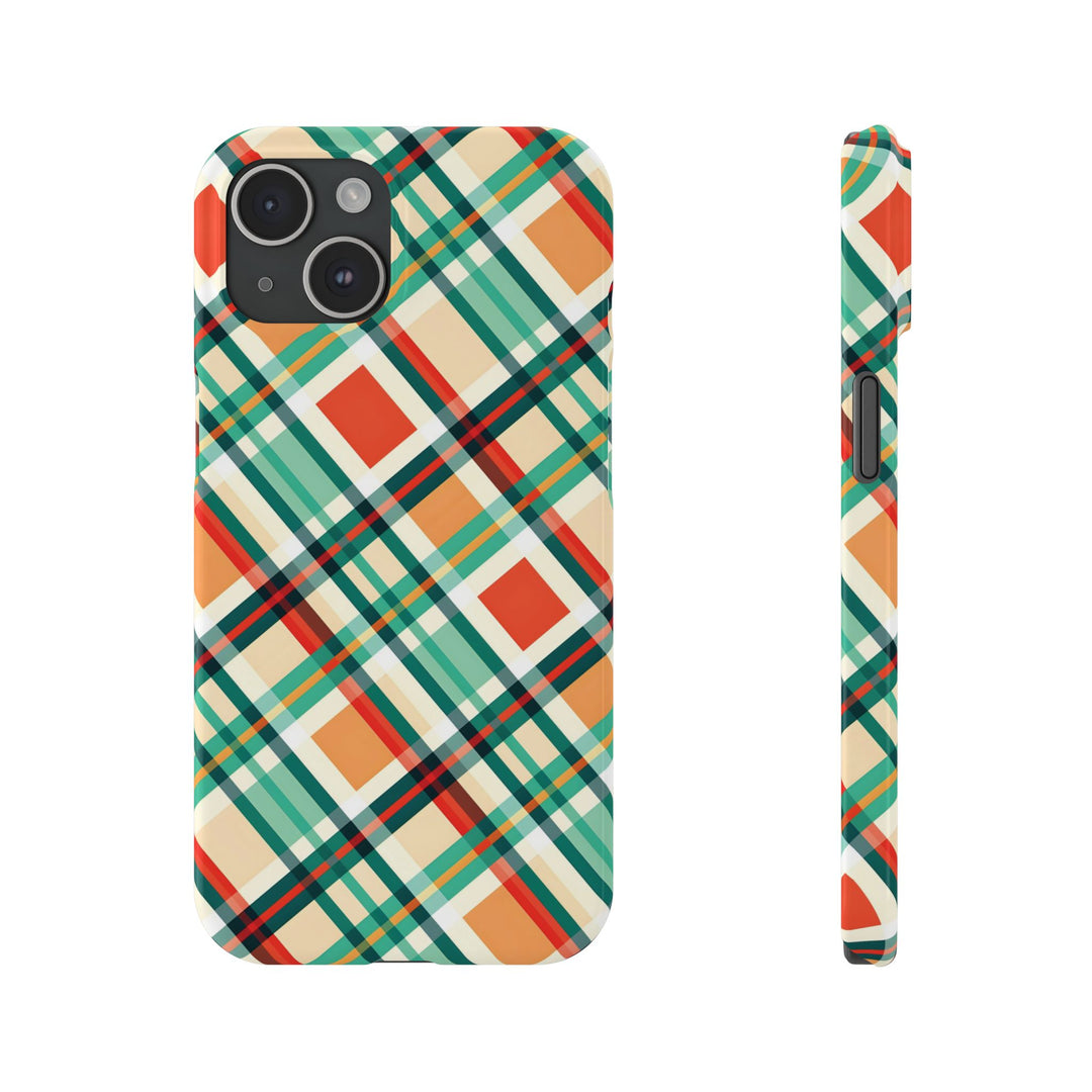 Slim Checkered Plaid Gift for Her Cute Phone Cases for Iphone 16 Pro Max | iPhone 15 Case | iPhone 15 Pro Max Case, Iphone 14, 13, 12, 11, 10, 8, 7 - Studio40ParkLane