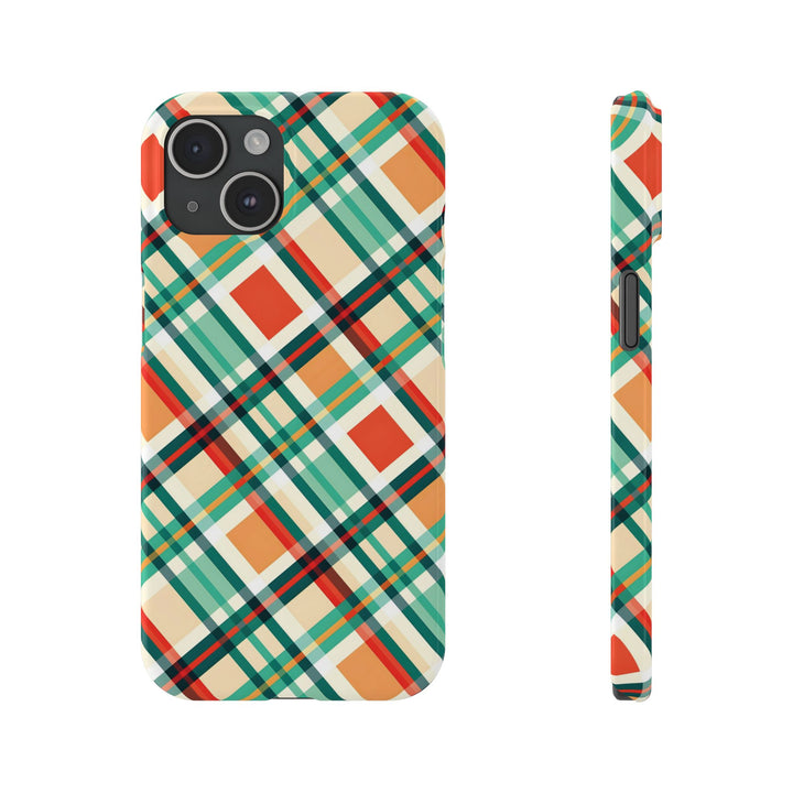 Slim Checkered Plaid Gift for Her Cute Phone Cases for Iphone 16 Pro Max | iPhone 15 Case | iPhone 15 Pro Max Case, Iphone 14, 13, 12, 11, 10, 8, 7 - Studio40ParkLane