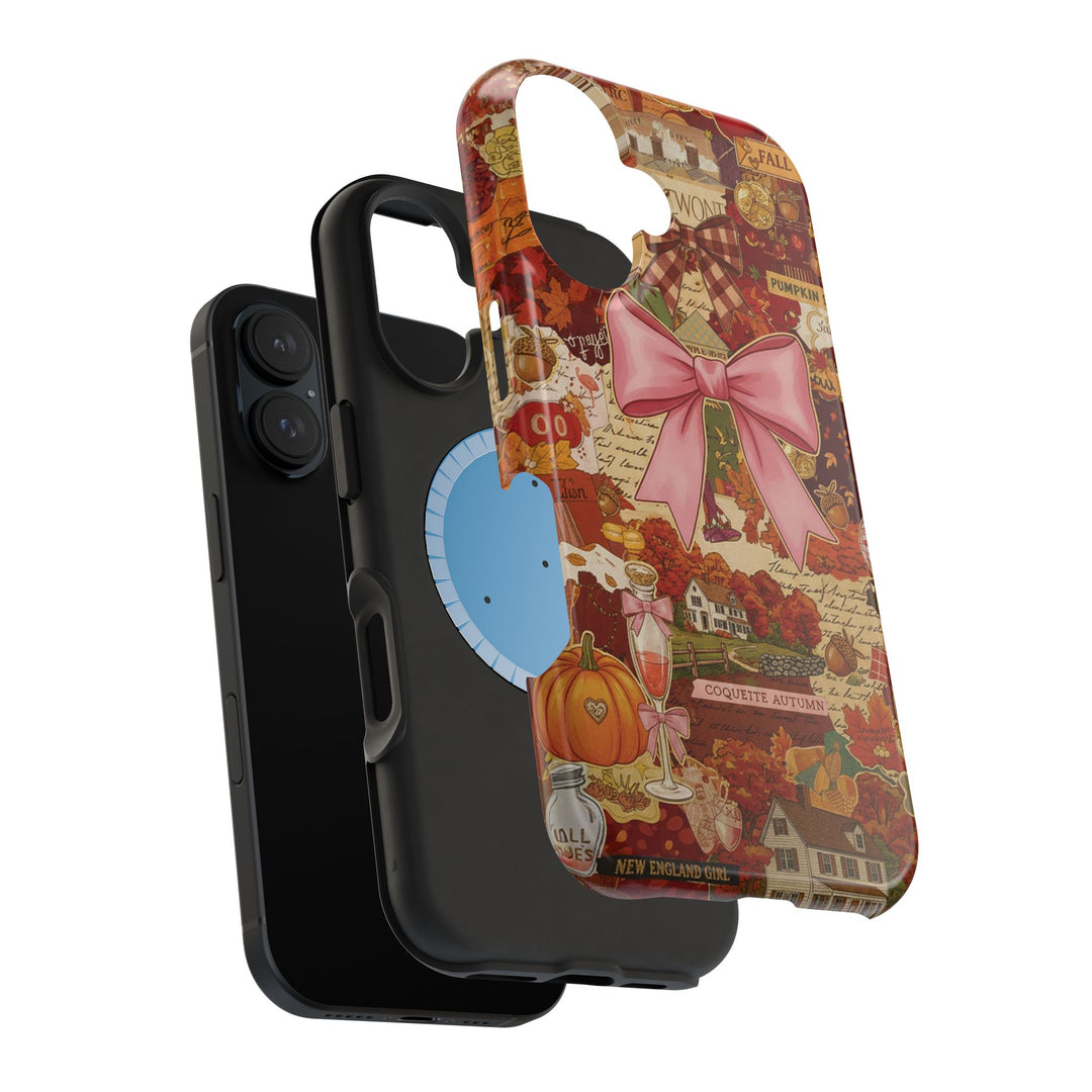 New England Fall Coquette Collage Tough Magsafe Cute Phone Cases for Iphone | iPhone 15 Pro Max Case, Iphone 14, Iphone 14 13 12 11 10 9 8 7 - Studio40ParkLane