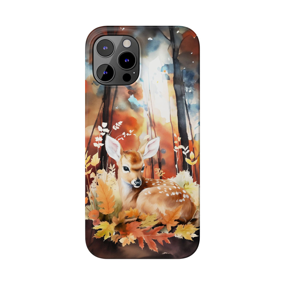 Slim Fall Autumn Forest Deer Gift for Her Cute Phone Cases for Iphone 16 | iPhone 15 Case | iPhone 15 Pro Max Case, Iphone 14, Iphone 14 Pro Max, Iphone 13, Slim - Studio40ParkLane