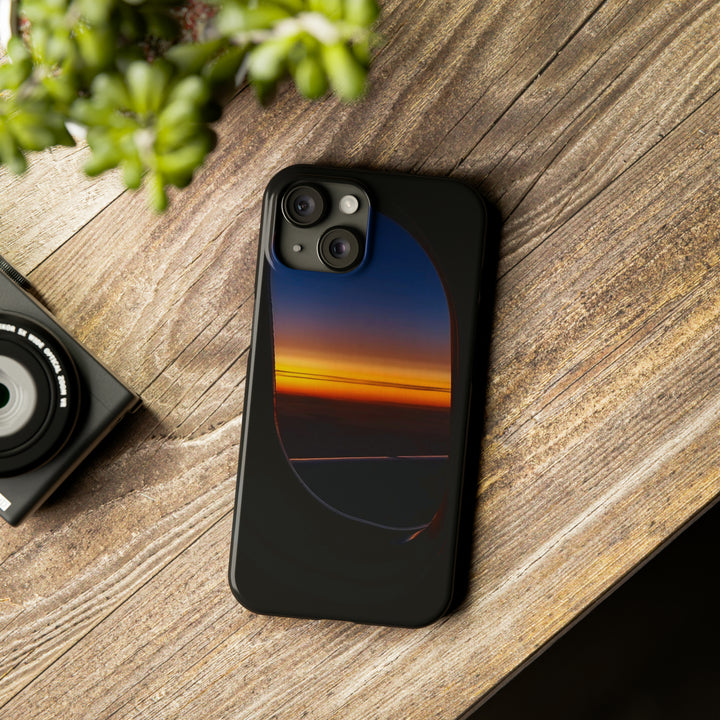 Slim Cute Phone Cases for Iphone - | iPhone 15 Case | iPhone 15 Pro Max Case, Iphone 14 Case, Iphone 14 Pro Max, Iphone 13, Airplane Window Sunset - Studio40ParkLane