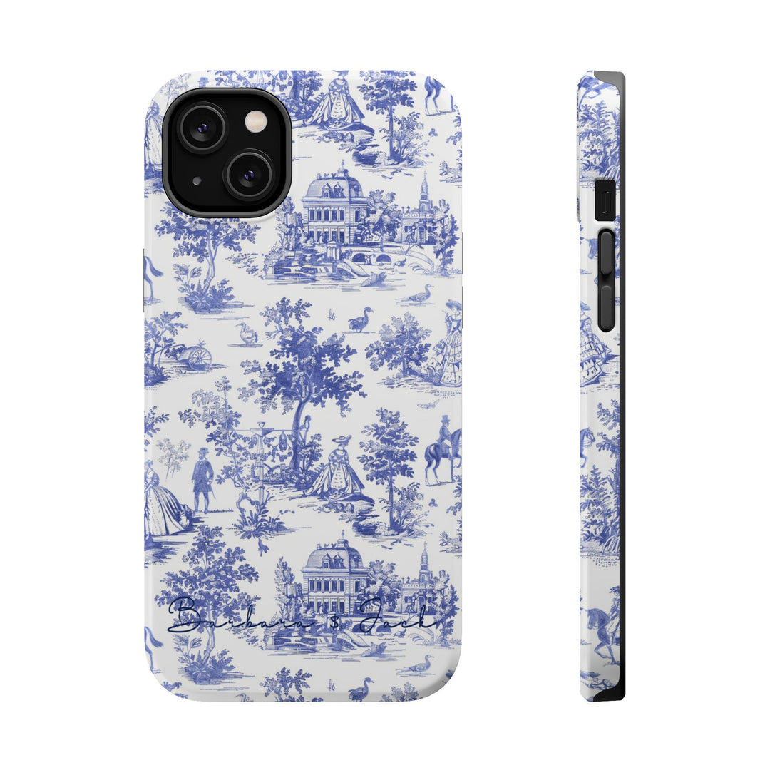Magsafe French Toile Personalized Initial Custom Gift Cute Phone Cases for Iphone 16 Pro Max | iPhone 15, Pro Max Case, Iphone 14, 13, 12, 11, 10 - Studio40ParkLane
