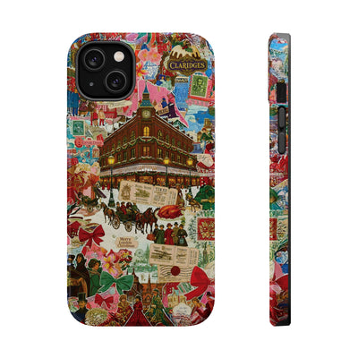 Aesthetic Tough Magsafe London Coquette Collage Phone Case - For iPhone 17 Pro Max iPhone 16 Pro iPhone 15 Iphone 14 Plus 13 Pro 12 11 10 - Studio40ParkLane