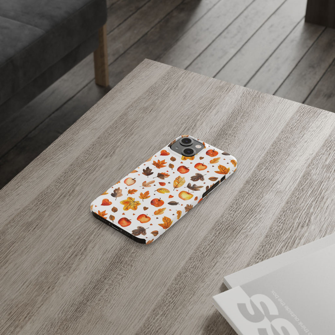 Slim Fall Autumn Leaves Gift for Her Cute Phone Cases for Iphone 16 | iPhone 15 Case | iPhone 15 Pro Max Case, Iphone 14, Iphone 14 Pro Max, Iphone 13, Slim - Studio40ParkLane