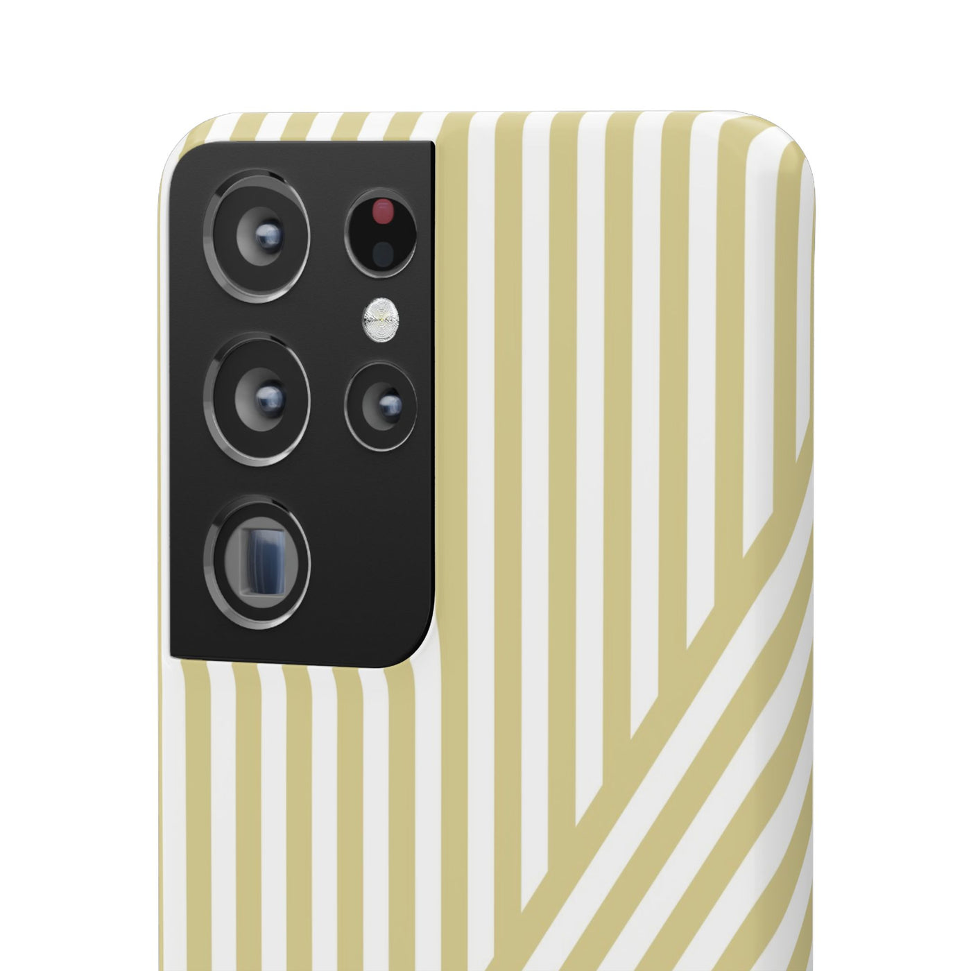 Aesthetic Yellow Beige Stripes Cute Phone Case Sleek Snap - For iPhone 17 Pro Max iPhone 16 Pro iPhone 15 Iphone 14 Plus 13 Pro 12 11 10 Gift