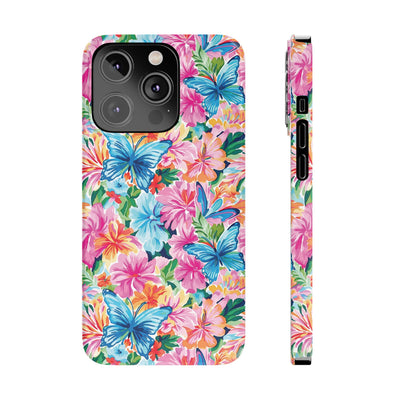 Slim Butterflies Flowers Gift for Her Cute Phone Cases for Iphone 16 Pro Max | iPhone 15 Case | iPhone 15 Pro Max Case, Iphone 14, 13, 12, 11, 10, 8, 7