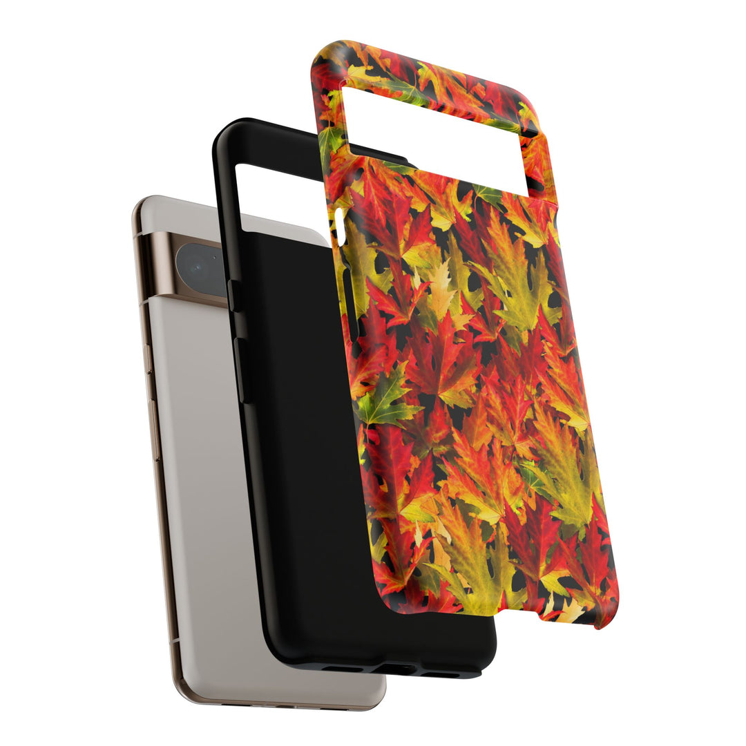 Fall Leaves Impact Resistant, Cute Phone Cases for Samsung S24, S23, S22, S21, IPhone 15 pro Iphone 14 pro Iphone 13 IPhone 12 Iphone 11 - Studio40ParkLane