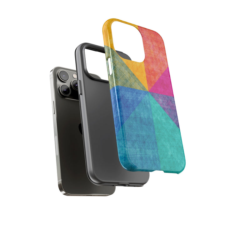 Impact Resistant, Colored Shapes, Cute Phone Cases for Samsung S24, S23, S22, S21, IPhone 15 pro Iphone 14 pro Iphone 13 IPhone 12 Iphone 11 - Studio40ParkLane