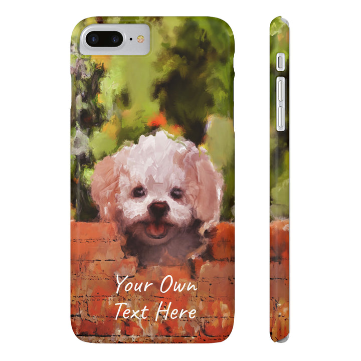 Slim Personalized Cute iPhone Cases - | iPhone 15 Case | iPhone 15 Pro Max Case, Iphone 14 Case, Iphone 14 Pro Max, Iphone 13, Bichon Frise Dog - Studio40ParkLane