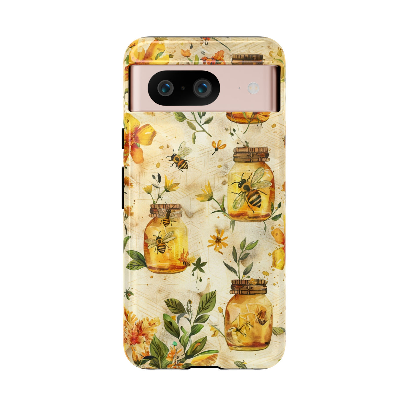 Impact Resistant, Honey Bees, Cute Phone Cases for Samsung S24, S23, S22, S21, IPhone 15 pro Iphone 14 pro Iphone 13 IPhone 12 Iphone 11