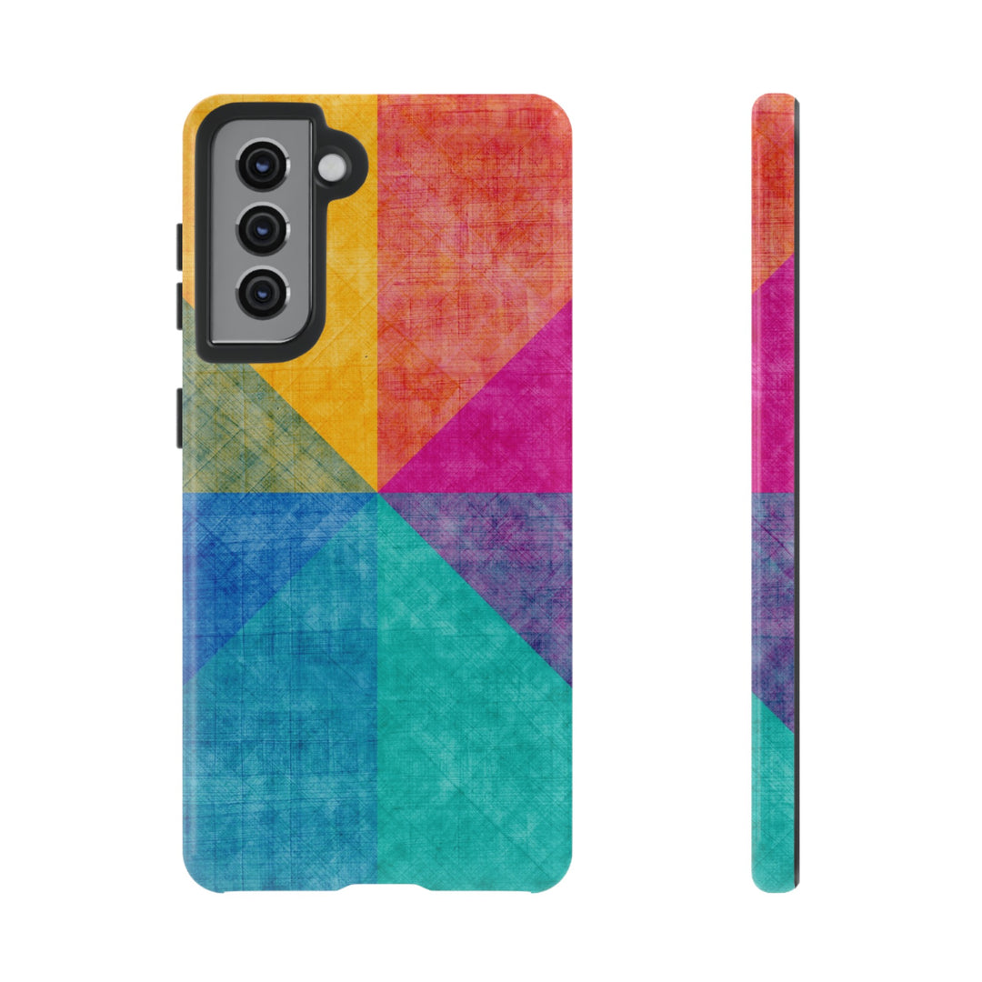 Impact Resistant, Colored Shapes, Cute Phone Cases for Samsung S24, S23, S22, S21, IPhone 15 pro Iphone 14 pro Iphone 13 IPhone 12 Iphone 11 - Studio40ParkLane