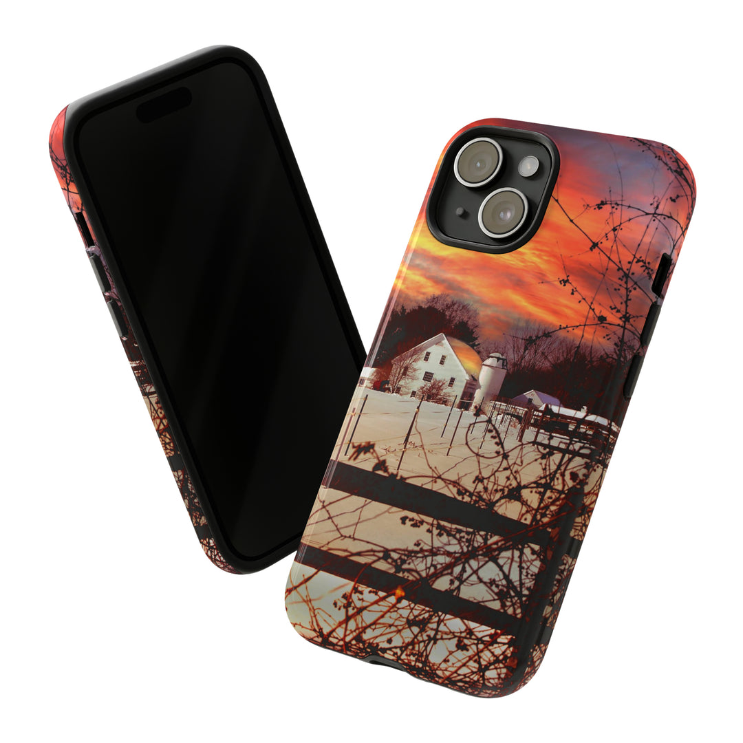 Cool Phone Case | Winter Sunset, For iPhone 15 Case | iPhone 15 Pro Case, Iphone 14 Case, Iphone 14 Pro Max Case, Protective Iphone Case - Studio40ParkLane