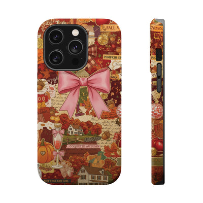 New England Fall Coquette Collage Tough Magsafe Cute Phone Cases for Iphone | iPhone 15 Pro Max Case, Iphone 14, Iphone 14 13 12 11 10 9 8 7 - Studio40ParkLane